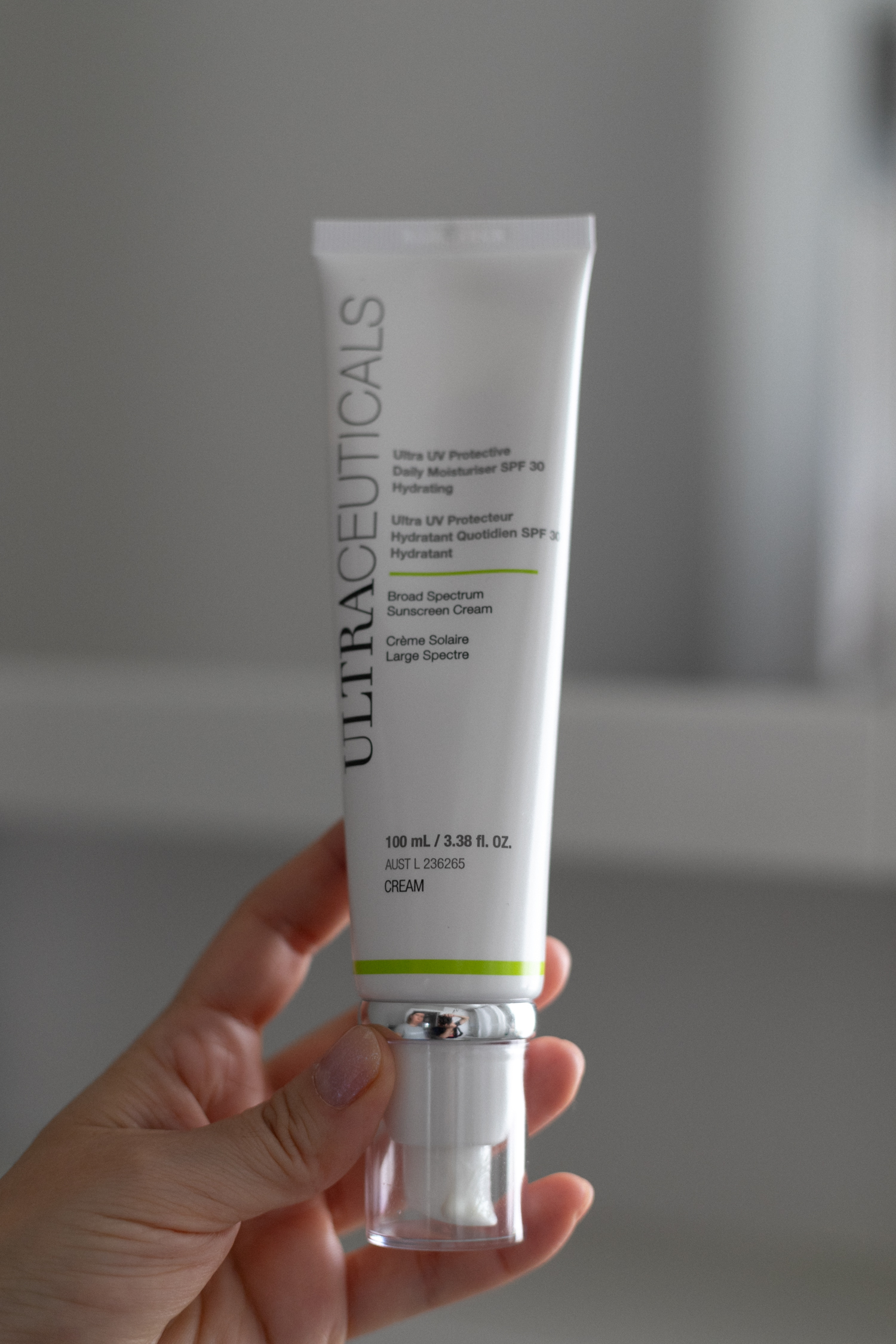 Ultraceuticals Ultra UV Protective Daily Moisture. The moisturizer provides hydration and sun protection for the skin.